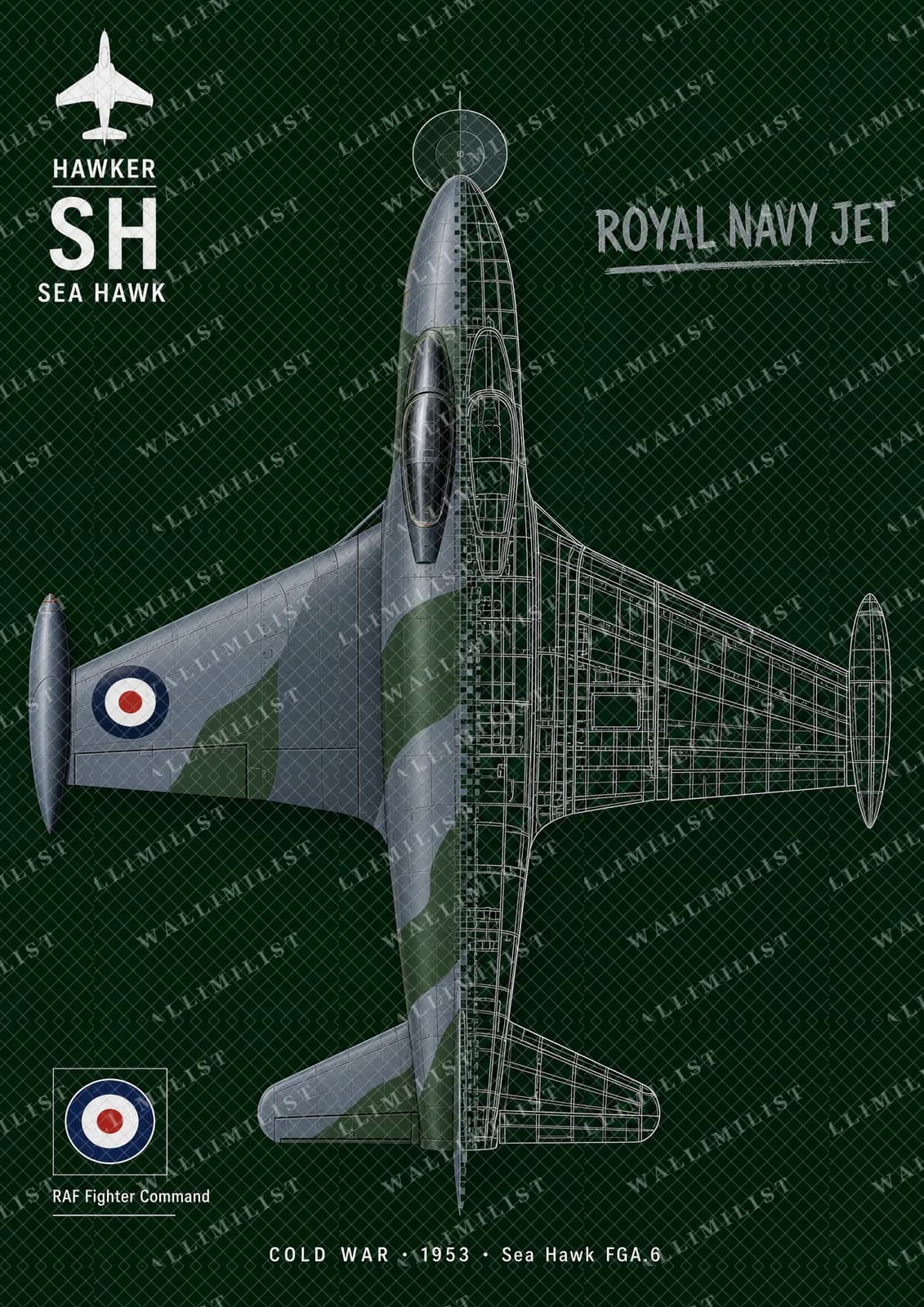 Actual watermarked print of Sea Hawk FGA.6