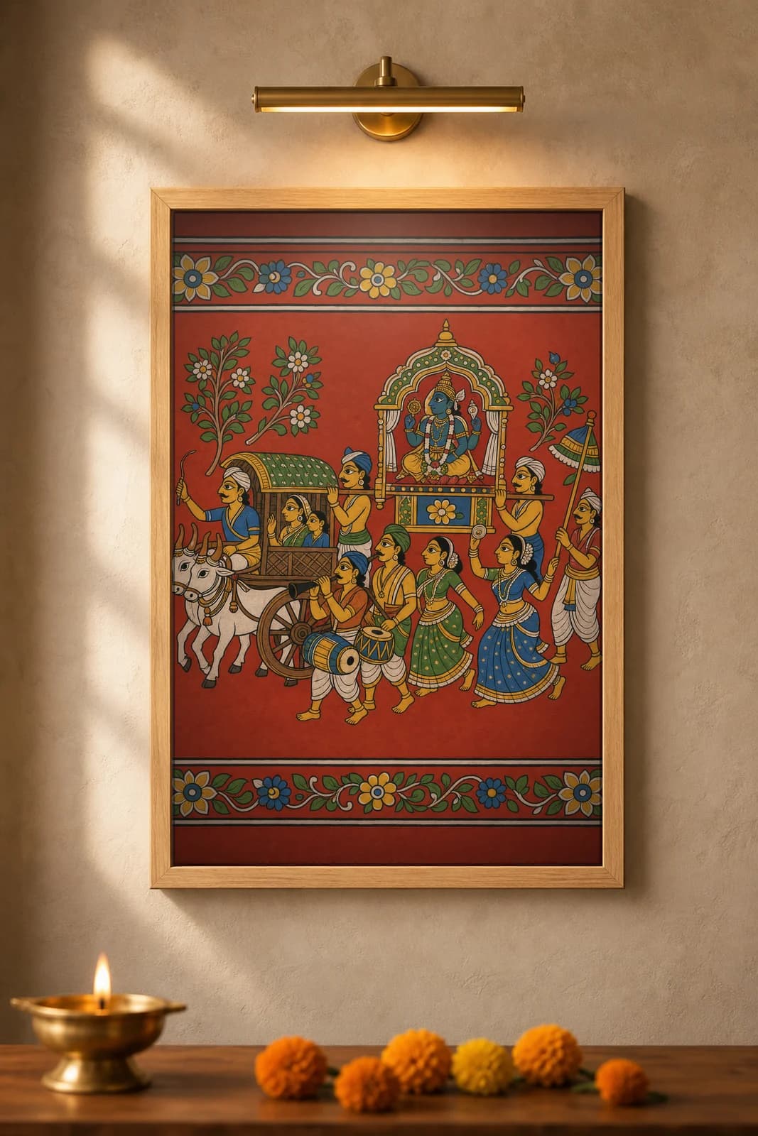 Grama Jatara — framed museum print, Cheriyal
