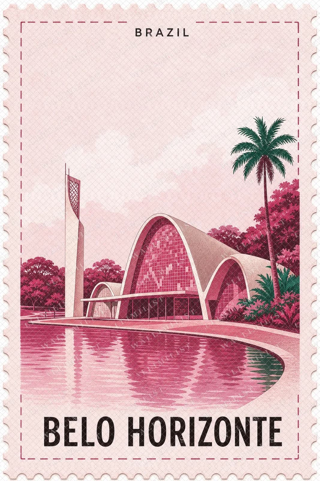Actual watermarked print of Belo Horizonte