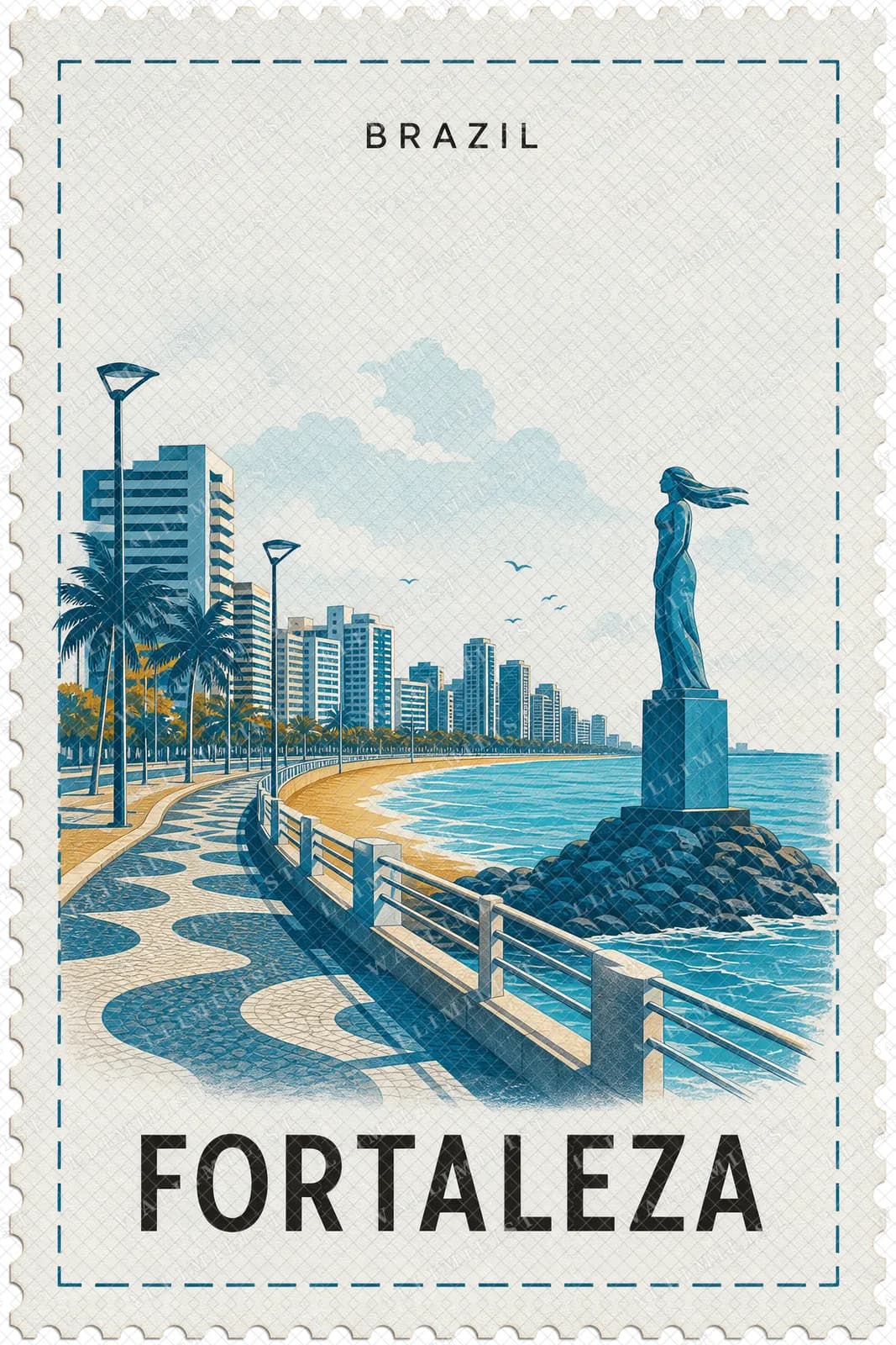 Actual watermarked print of Fortaleza