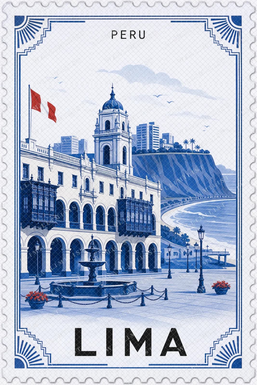 Actual watermarked print of Lima