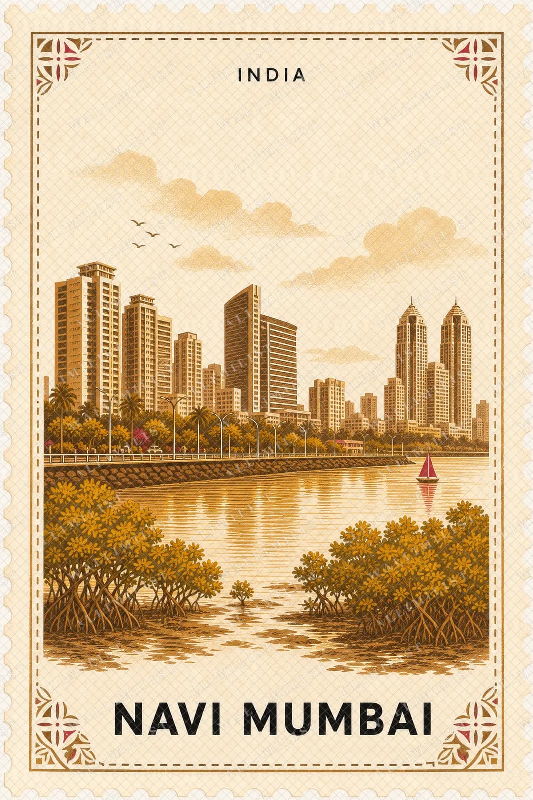 Actual watermarked print of Navi Mumbai