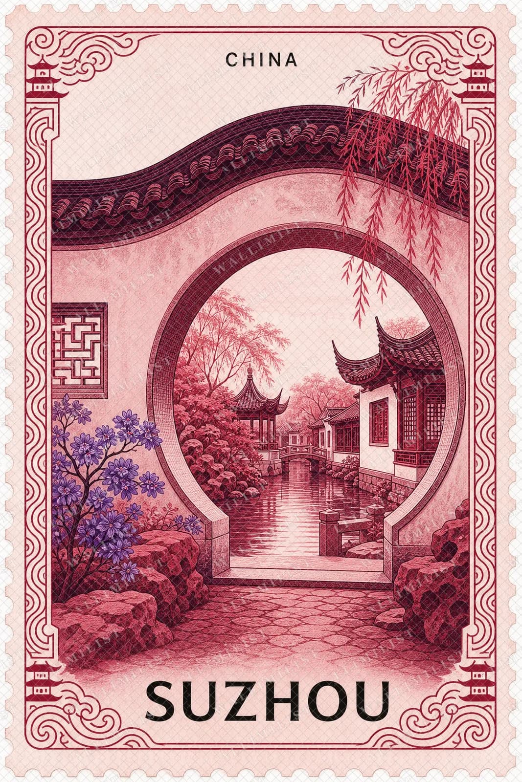 Actual watermarked print of Suzhou