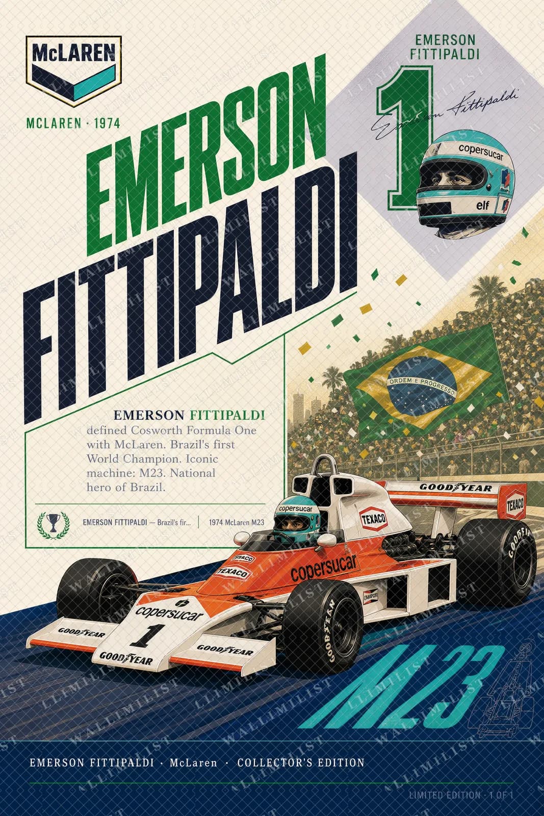 Actual watermarked print of Emerson Fittipaldi