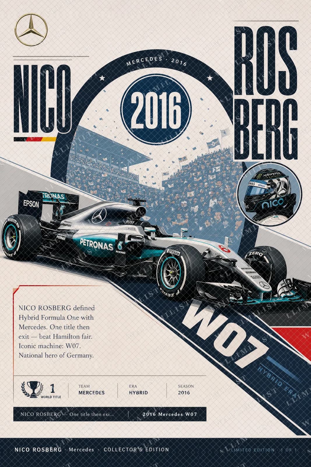 Actual watermarked print of Nico Rosberg