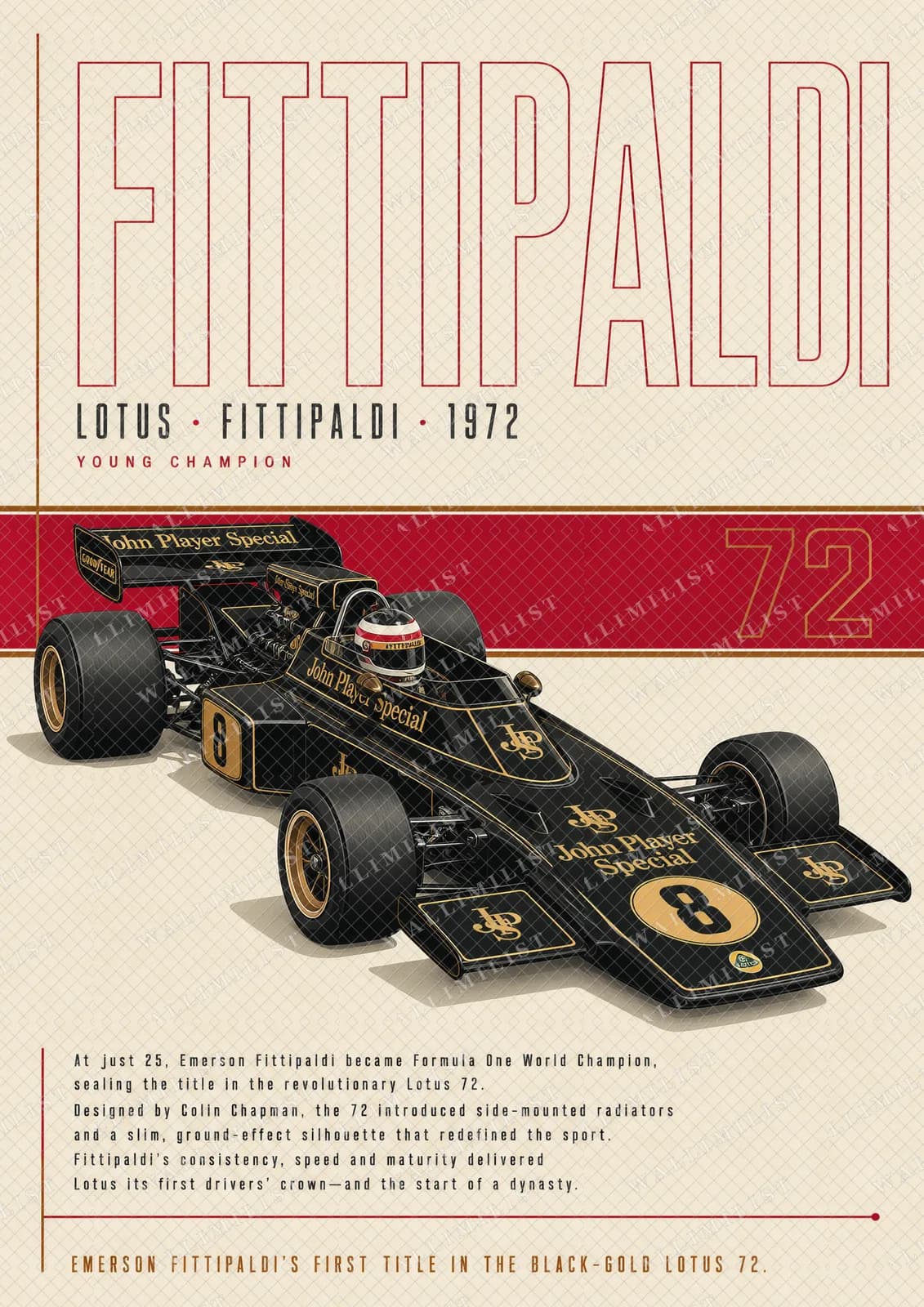 Actual watermarked print of Emerson Fittipaldi — Classic