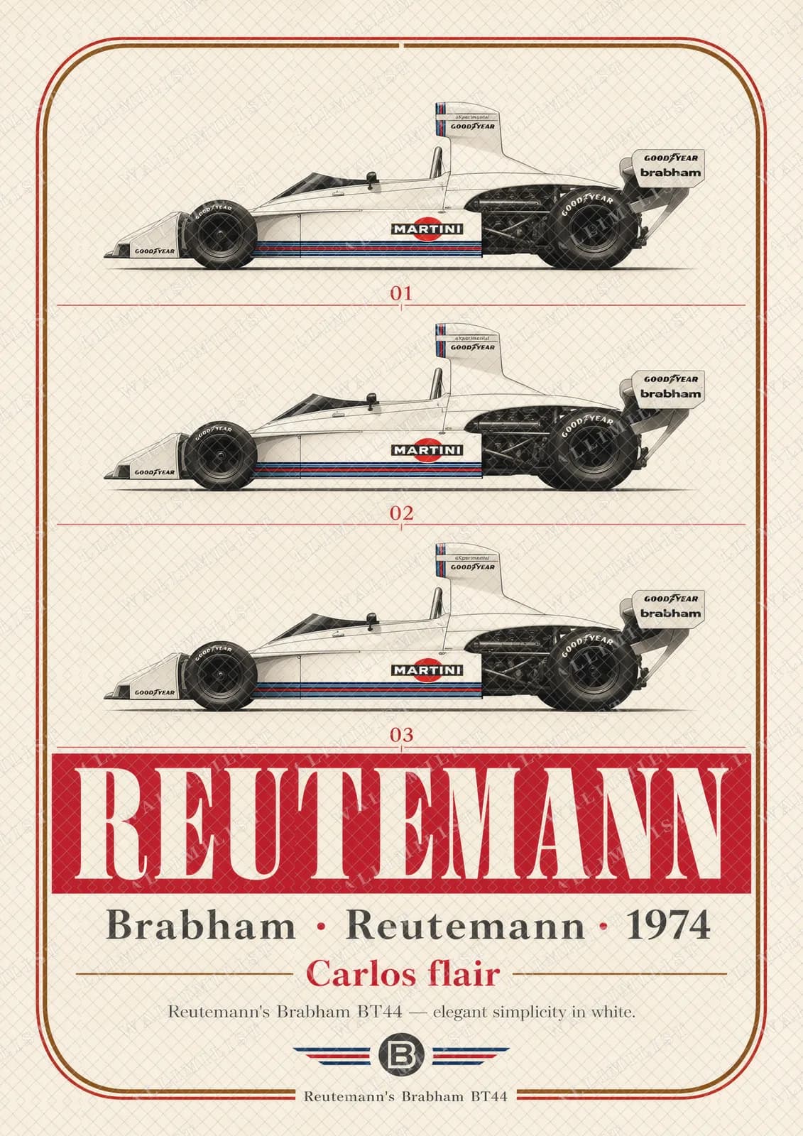 Actual watermarked print of Carlos Reutemann — Classic