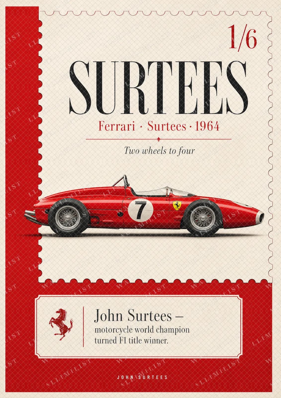 Actual watermarked print of John Surtees — Classic