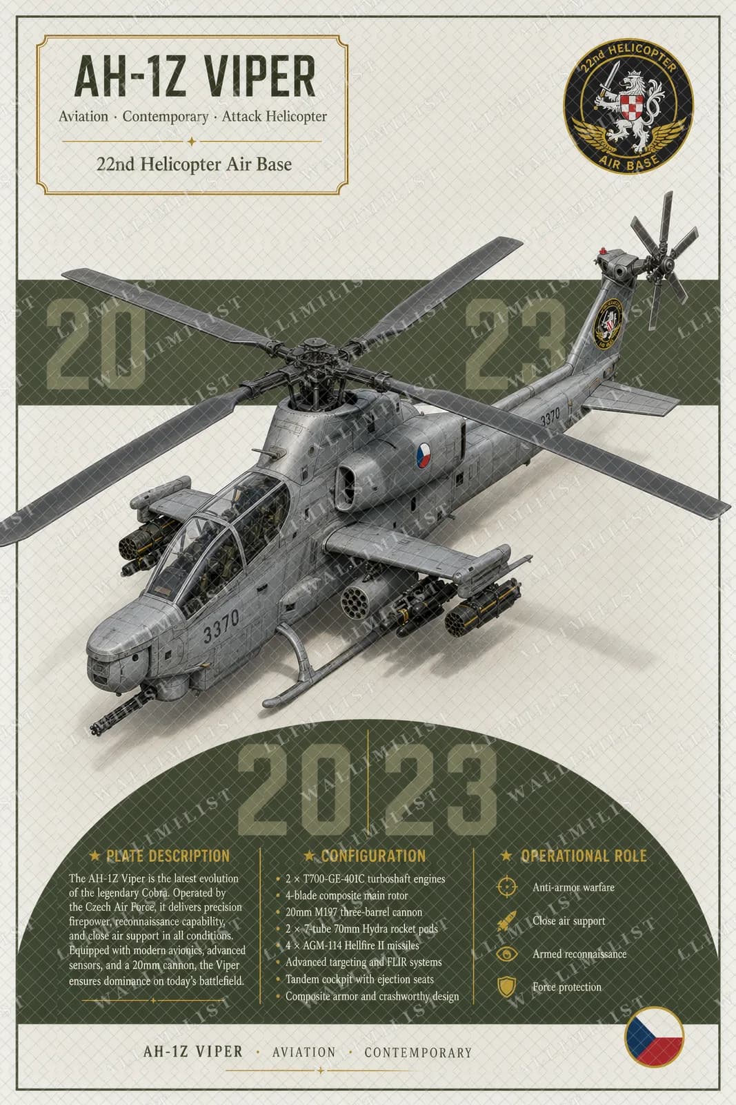 Actual watermarked print of AH-1Z VIPER