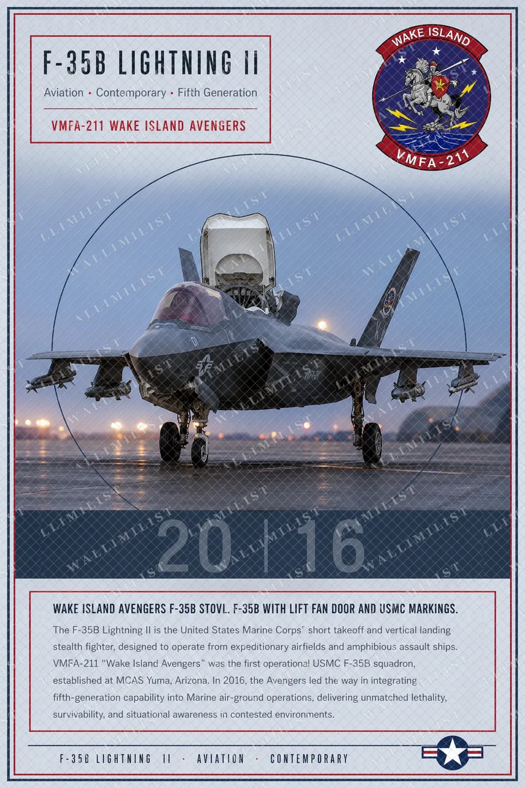 Actual watermarked print of F-35B Lightning II