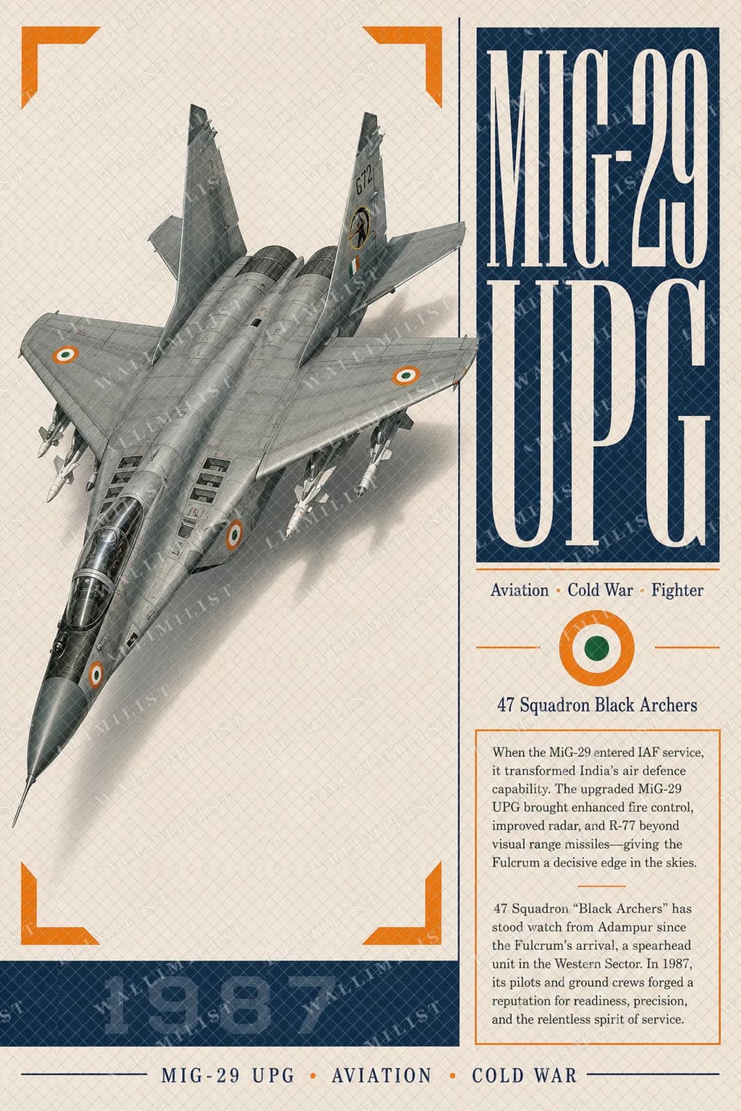 Actual watermarked print of MiG-29 UPG Fulcrum