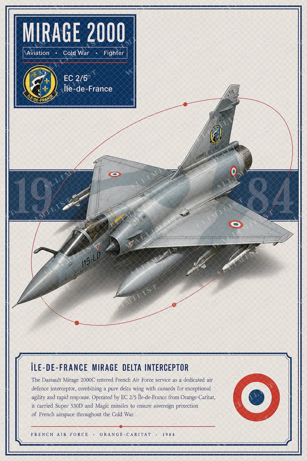 Actual watermarked print of Mirage 2000