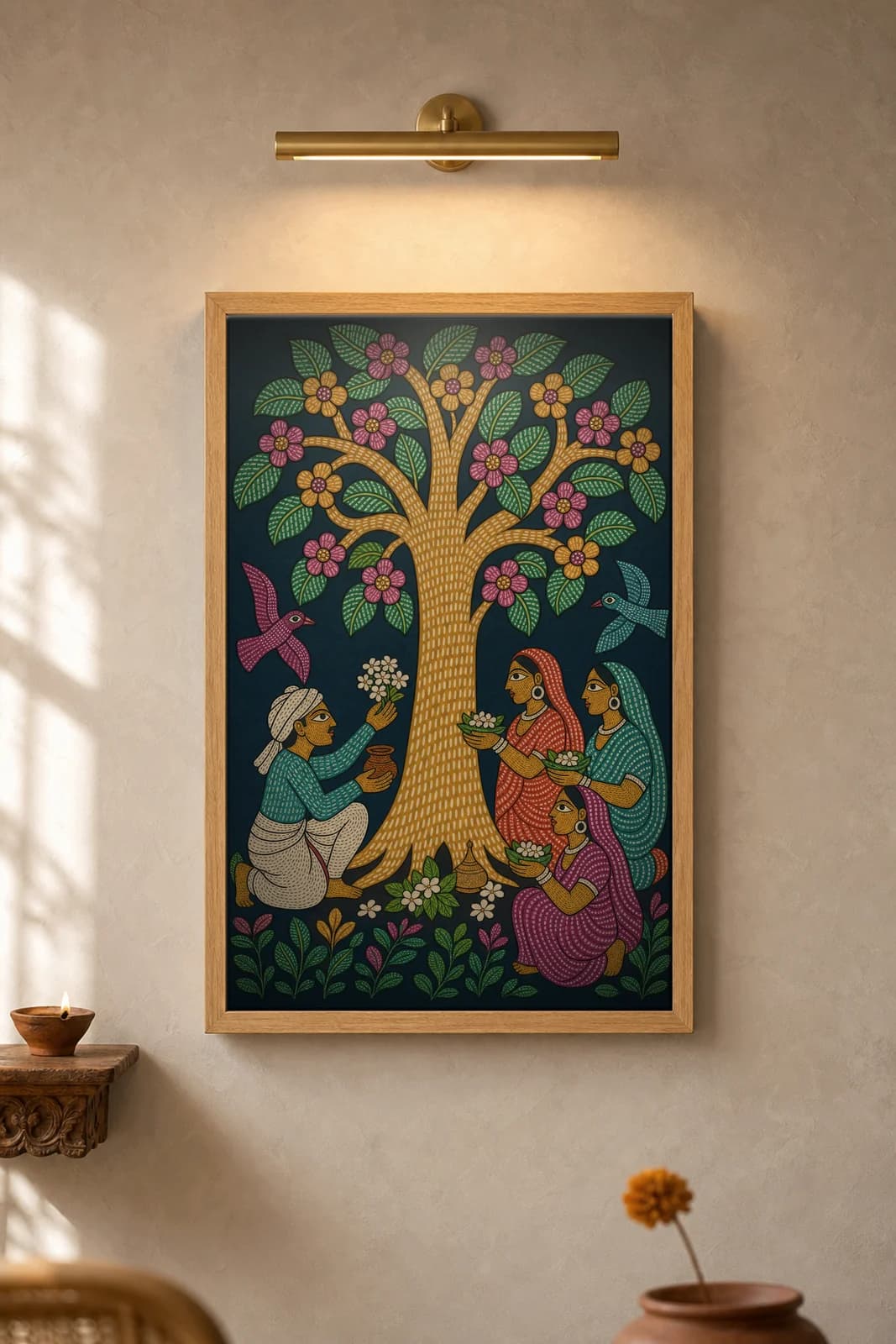 Sarhul Grove — framed museum print, Gond