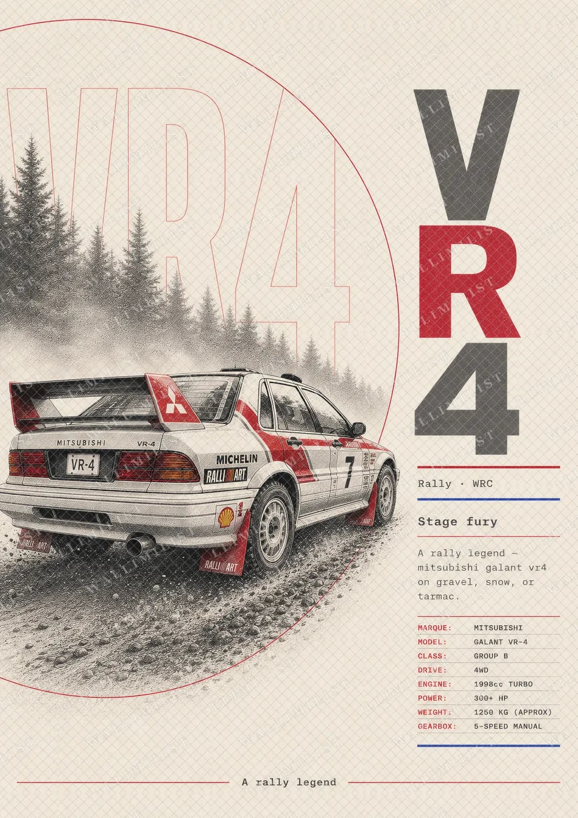Actual watermarked print of Galant VR4
