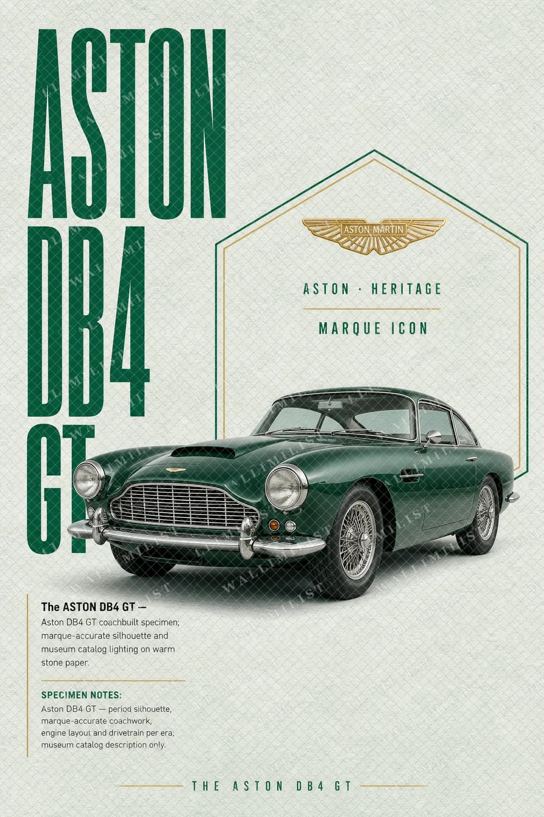 Actual watermarked print of DB4 GT