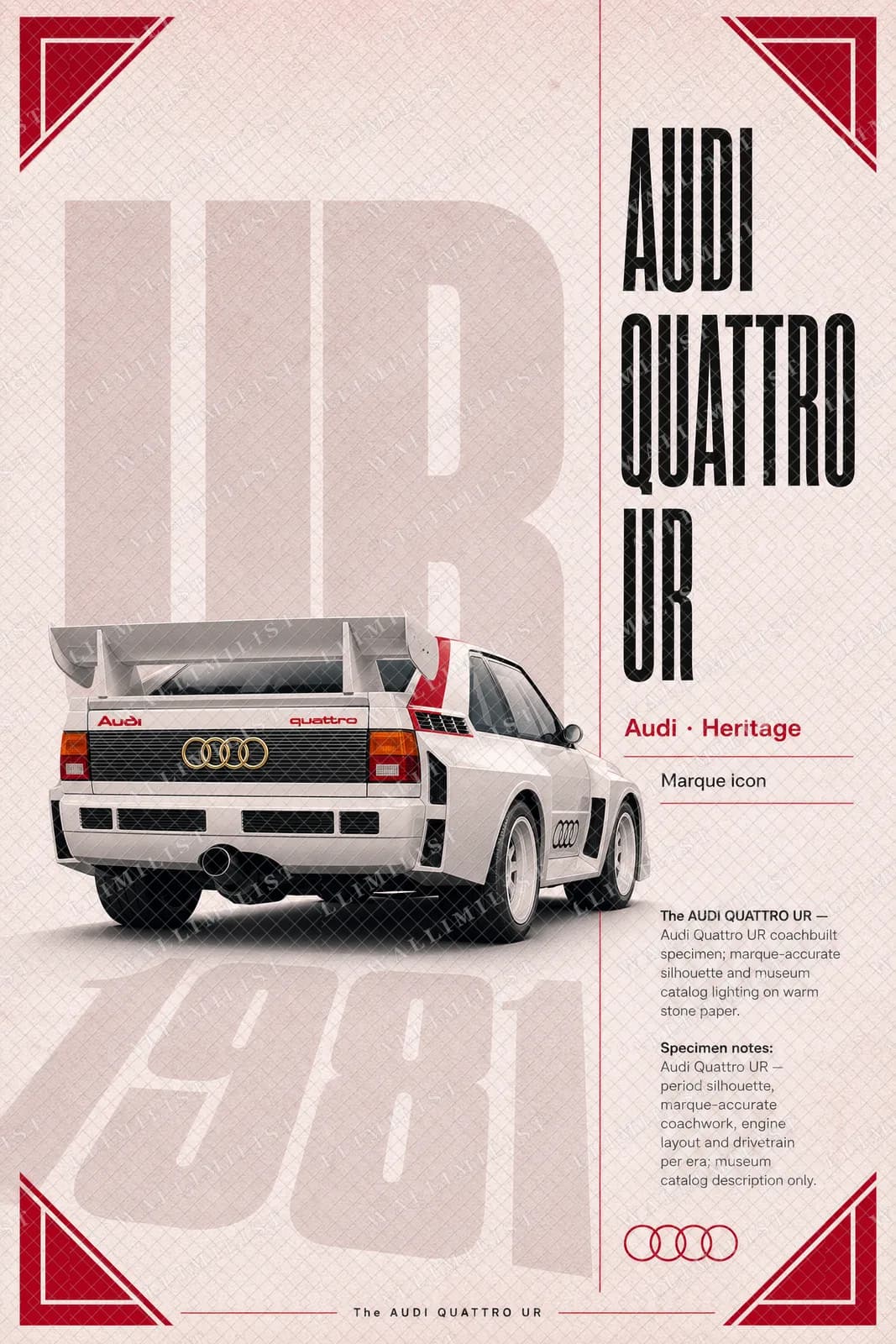 Actual watermarked print of Quattro UR