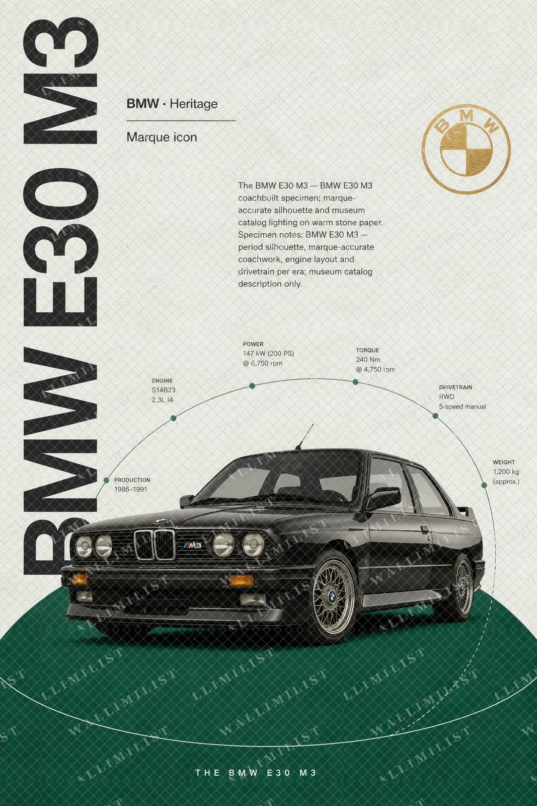 Actual watermarked print of E30 M3