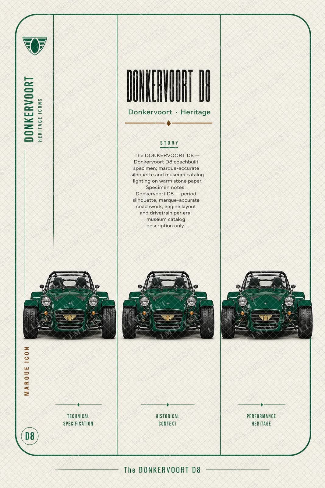 Actual watermarked print of Donkervoort D8