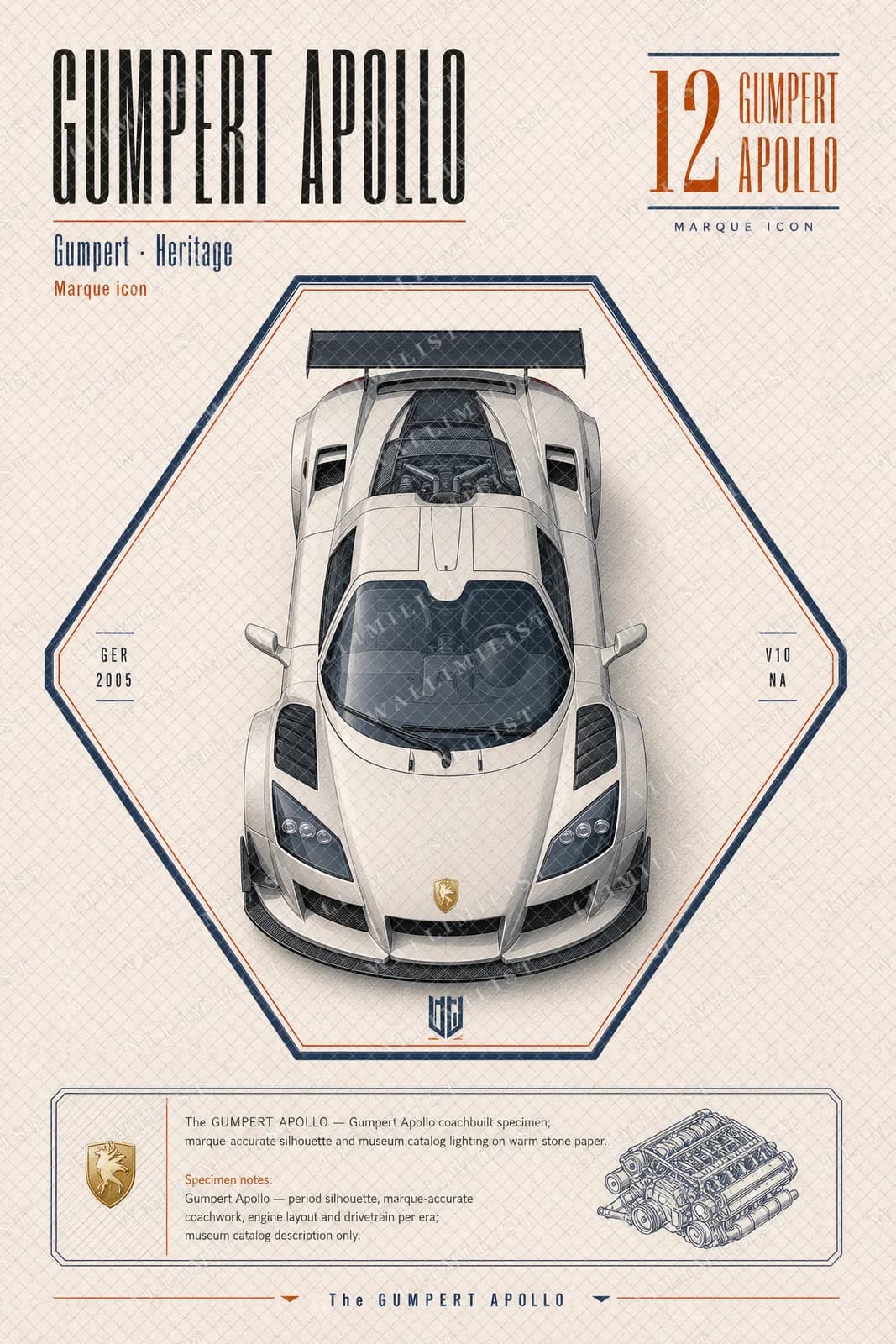 Actual watermarked print of Gumpert Apollo