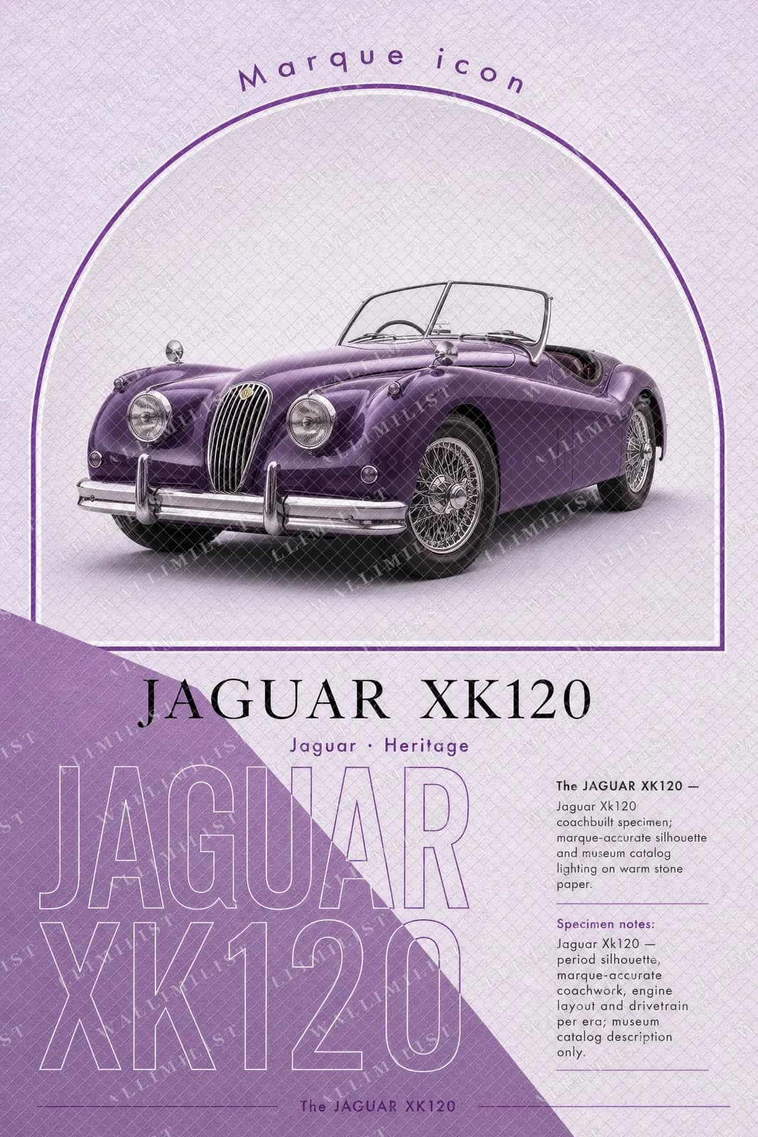 Actual watermarked print of XK120