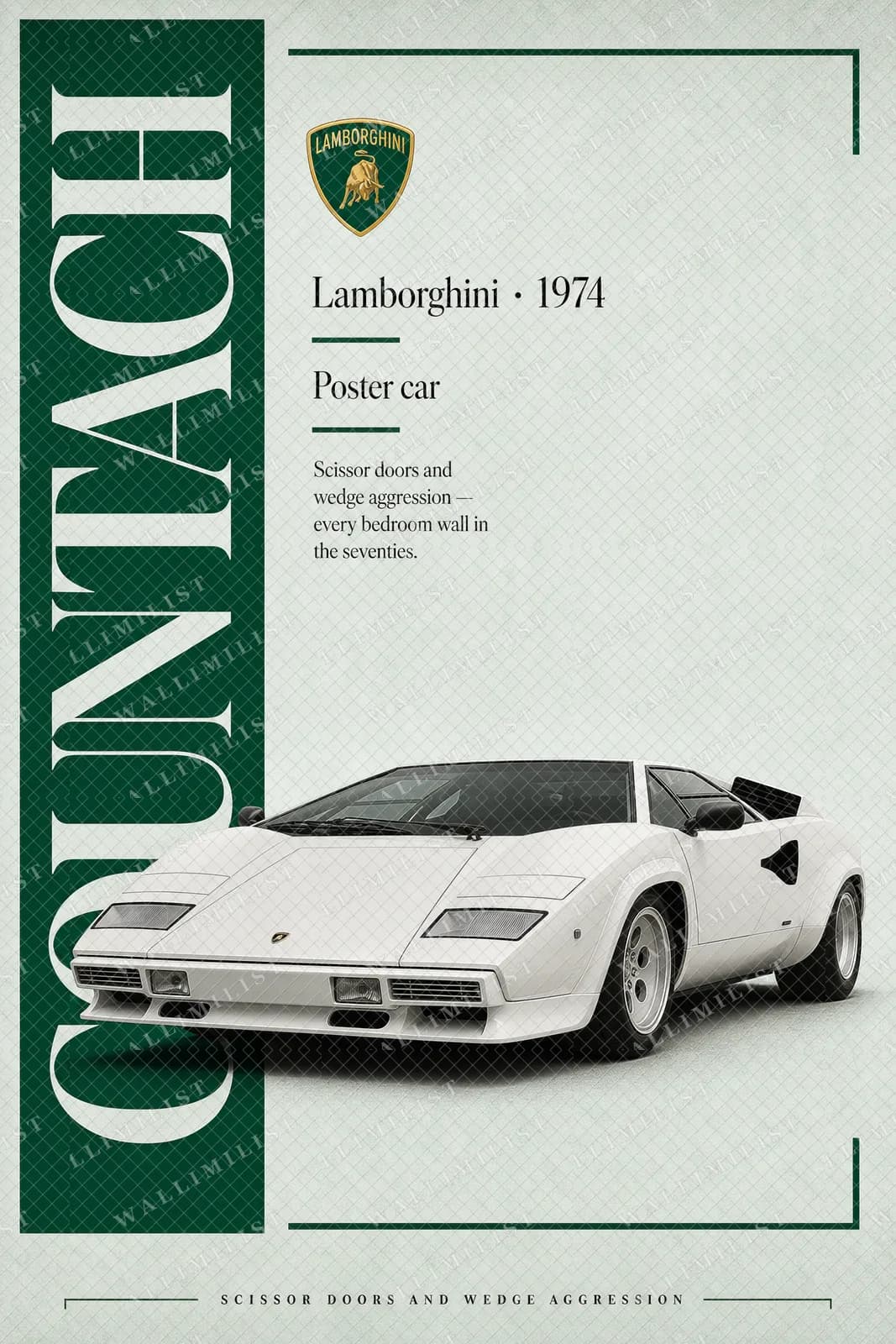 Actual watermarked print of Countach LP400