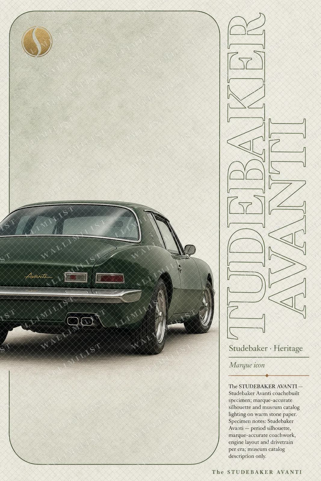 Actual watermarked print of Avanti