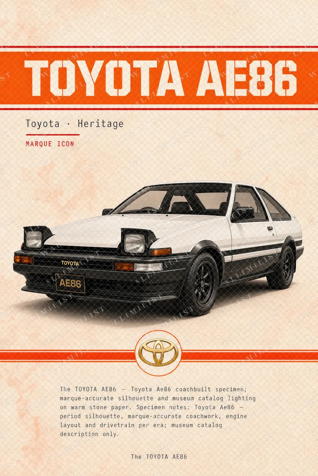 Actual watermarked print of AE86