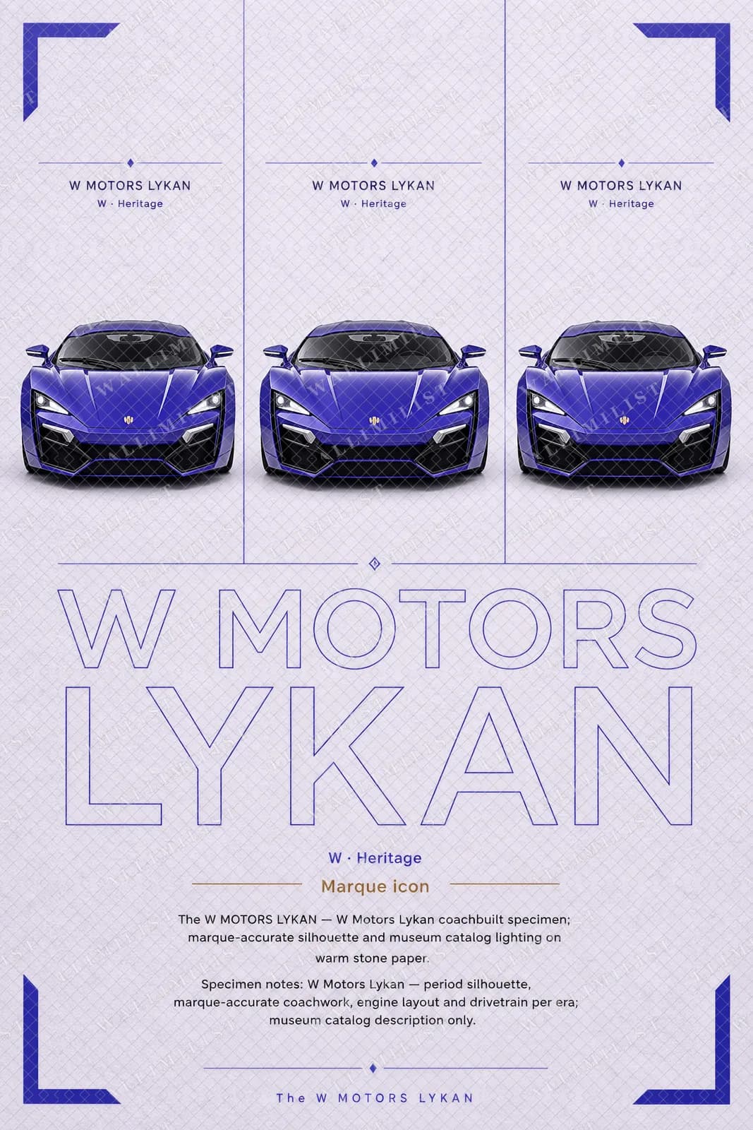 Actual watermarked print of Lykan HyperSport