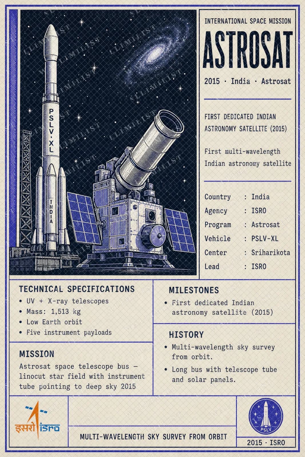 Actual watermarked print of Astrosat