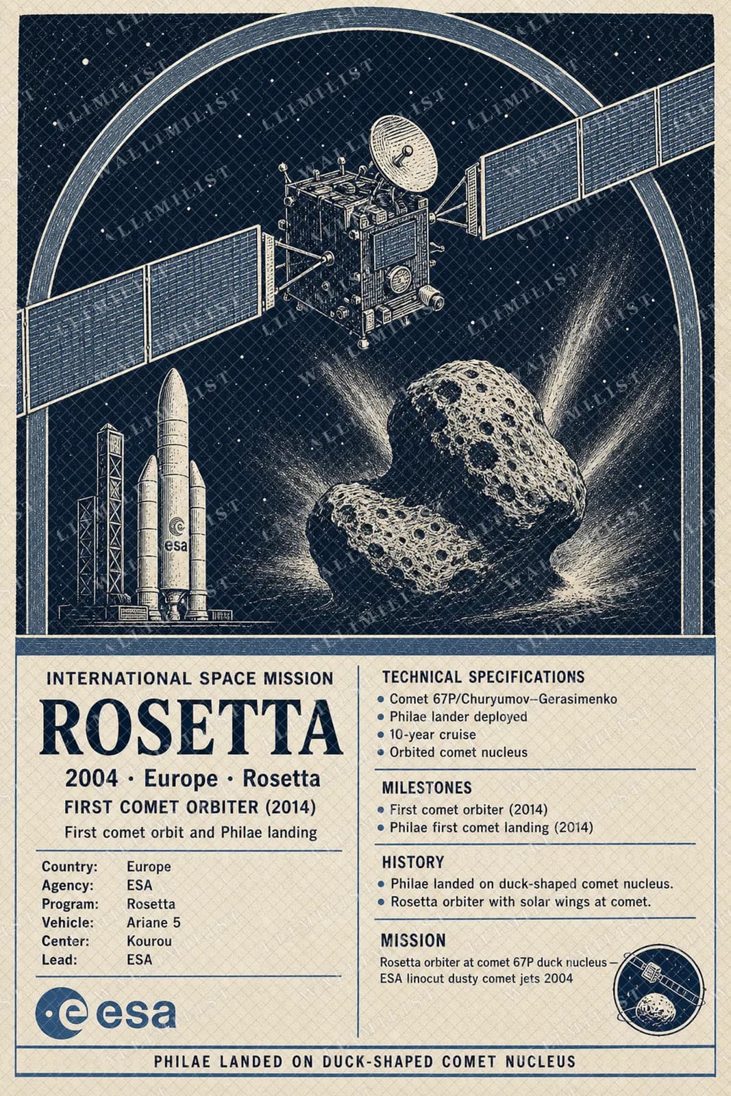 Actual watermarked print of Rosetta