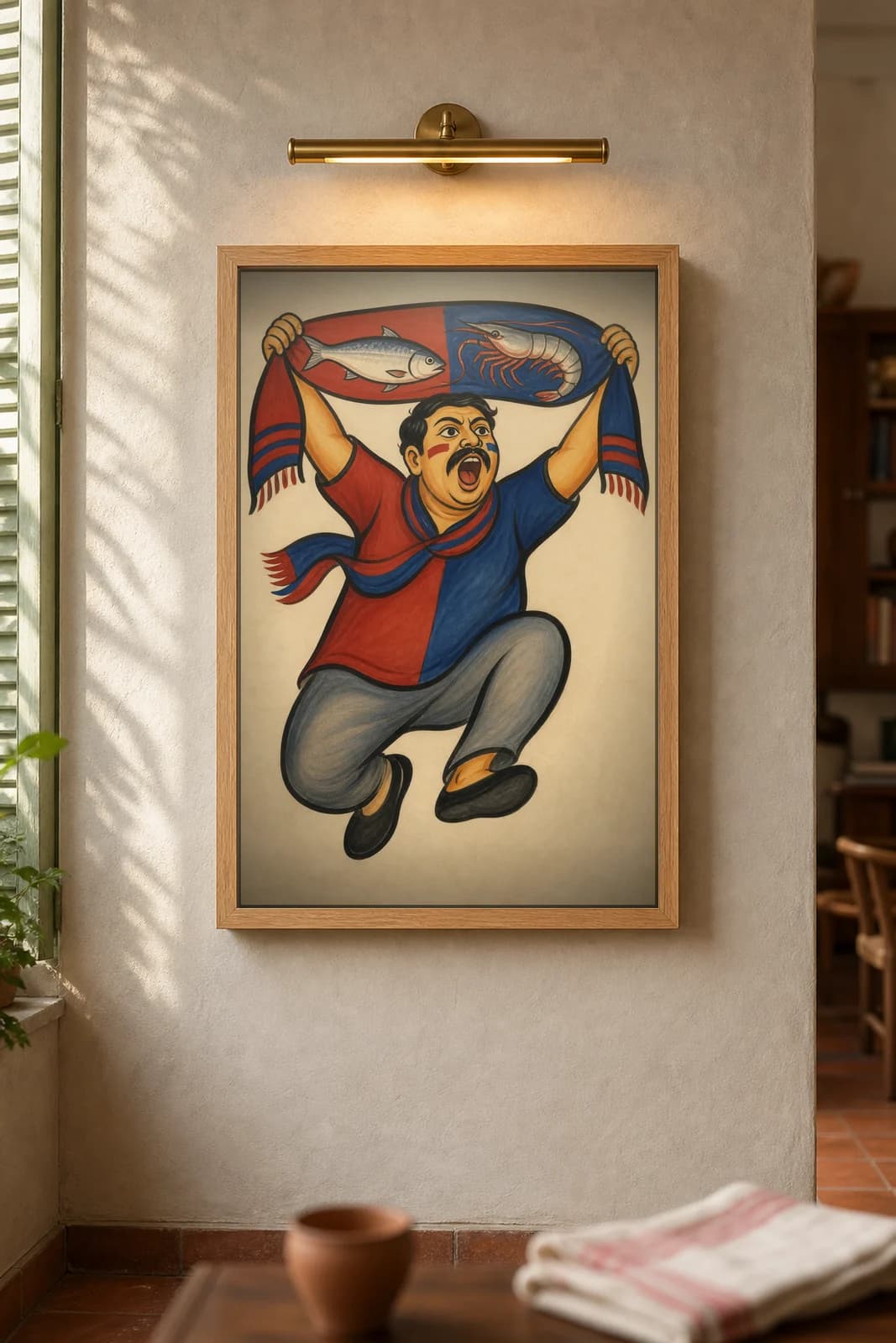 The Maath Fanatic — framed museum print, Kalighat