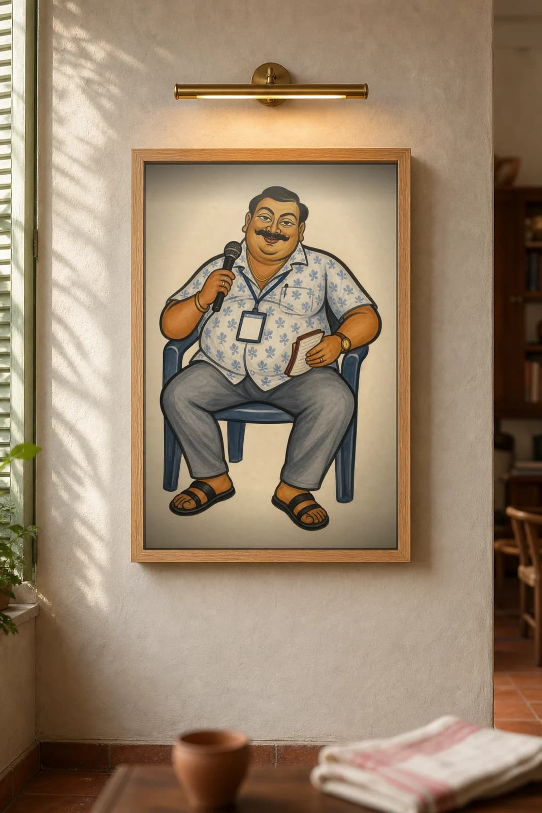 The Pandal Dada — framed museum print, Kalighat