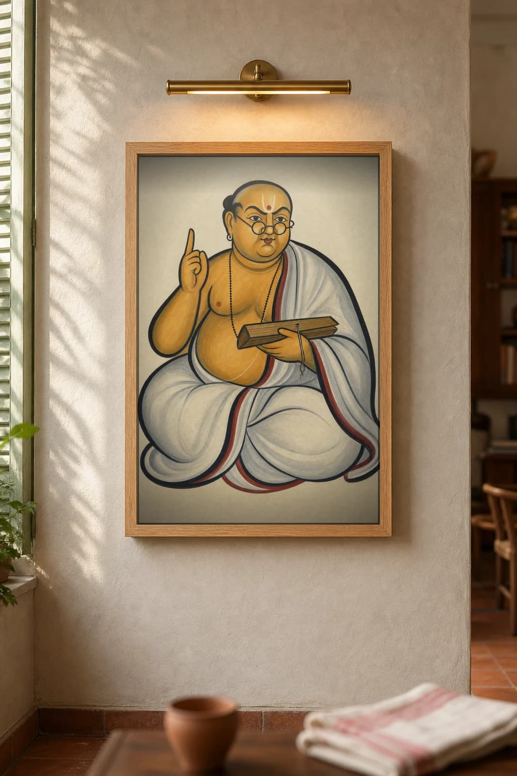 The Pandit — framed museum print, Kalighat