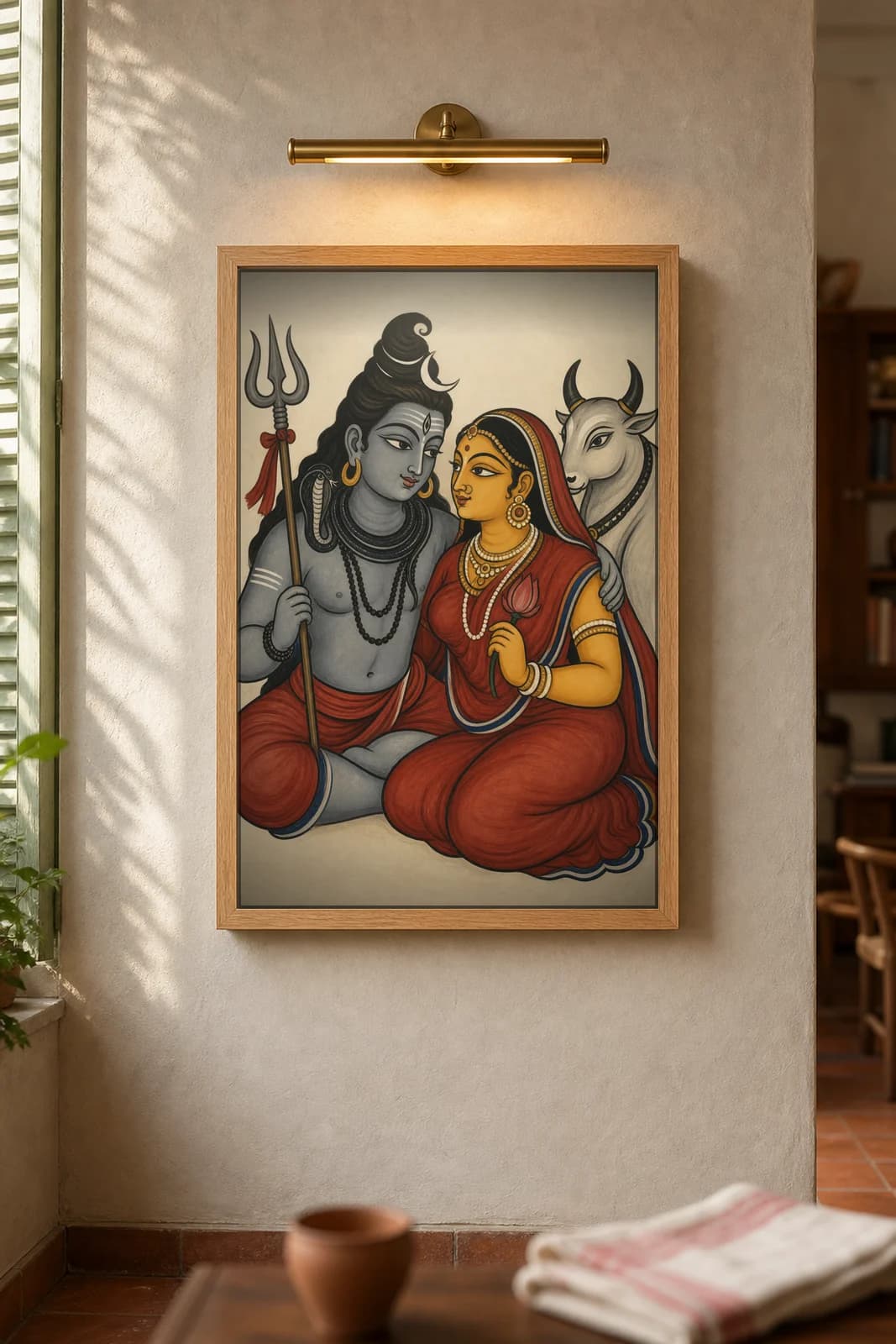 Hara Gauri — framed museum print, Kalighat