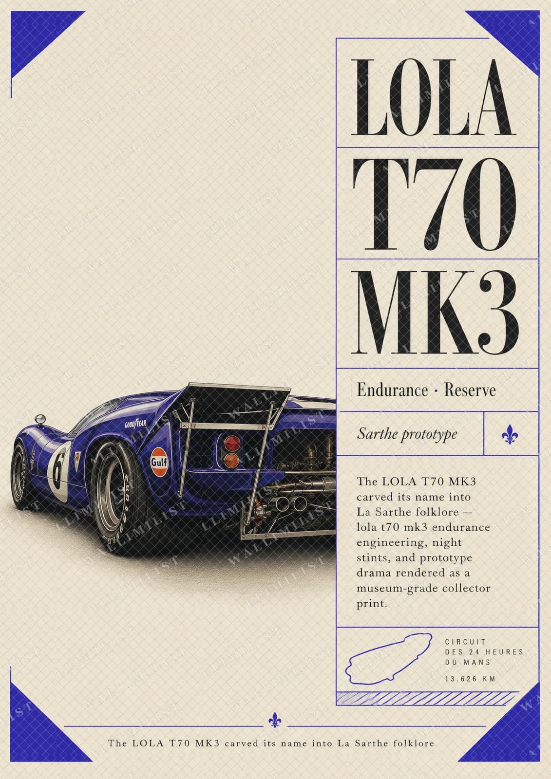 Actual watermarked print of Lola T70 Mk3