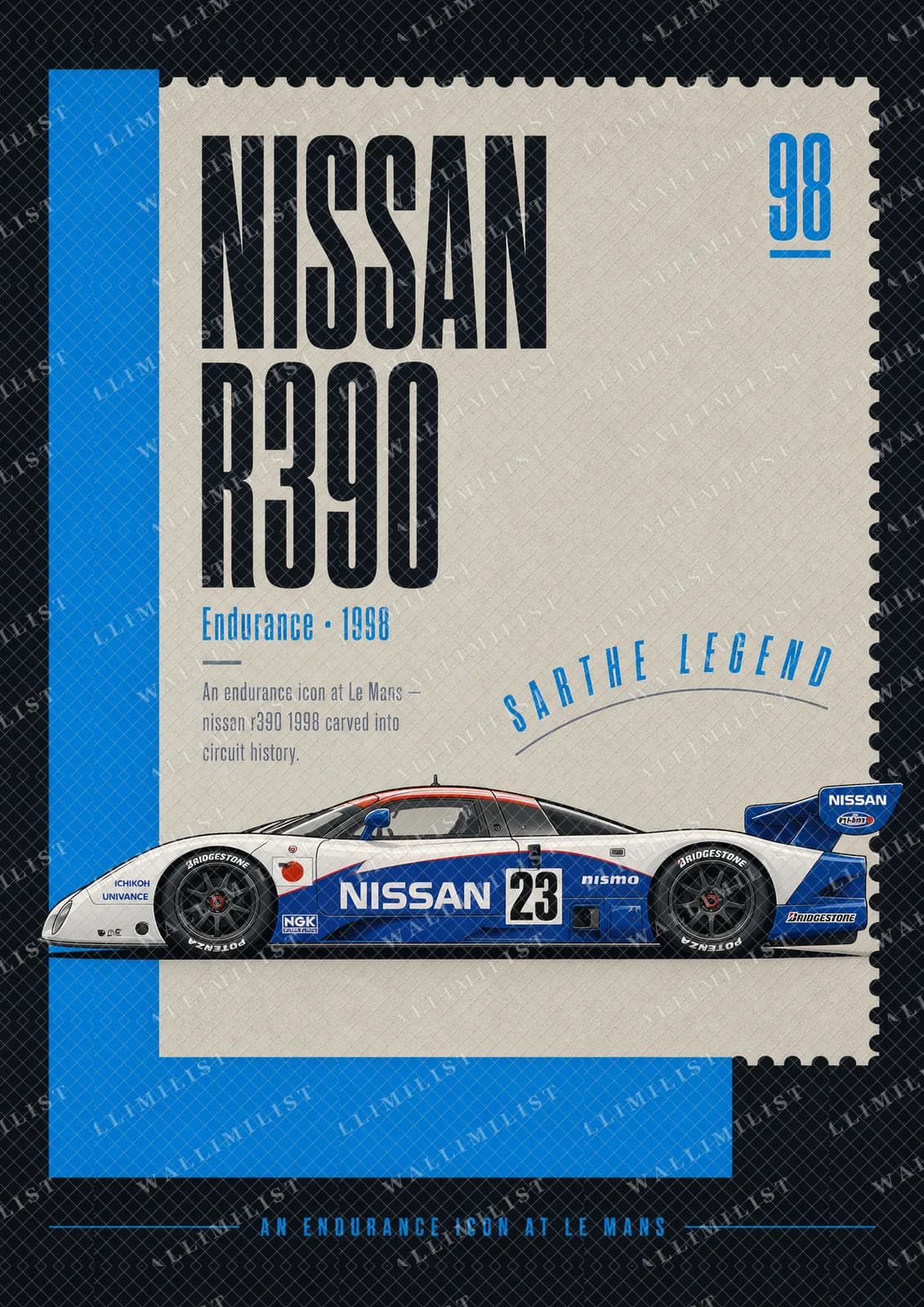 Actual watermarked print of Nissan R390 GT1