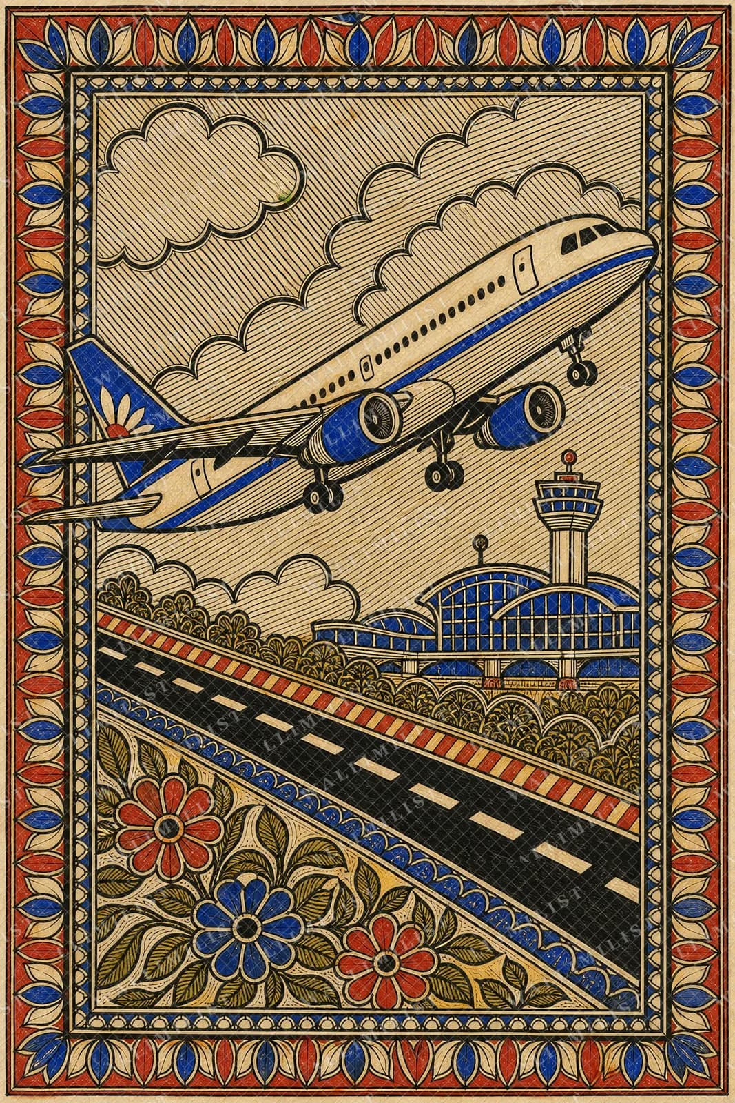 Actual watermarked print of Airport A320