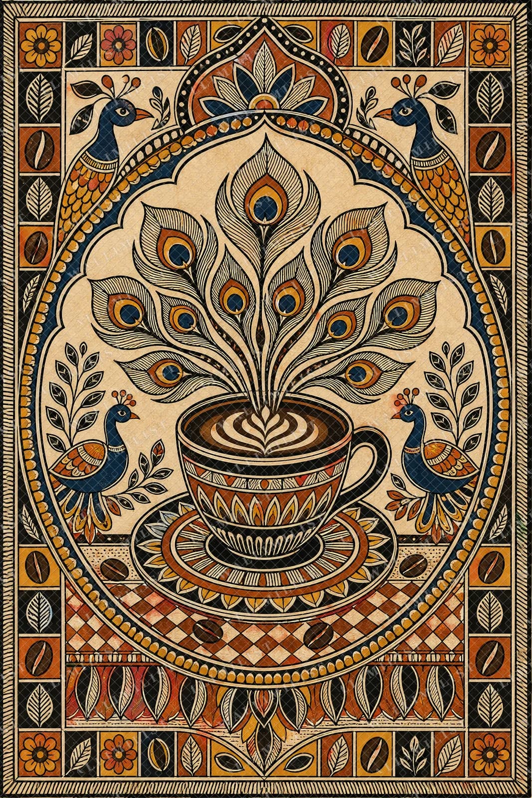 Actual watermarked print of Coffee Ritual