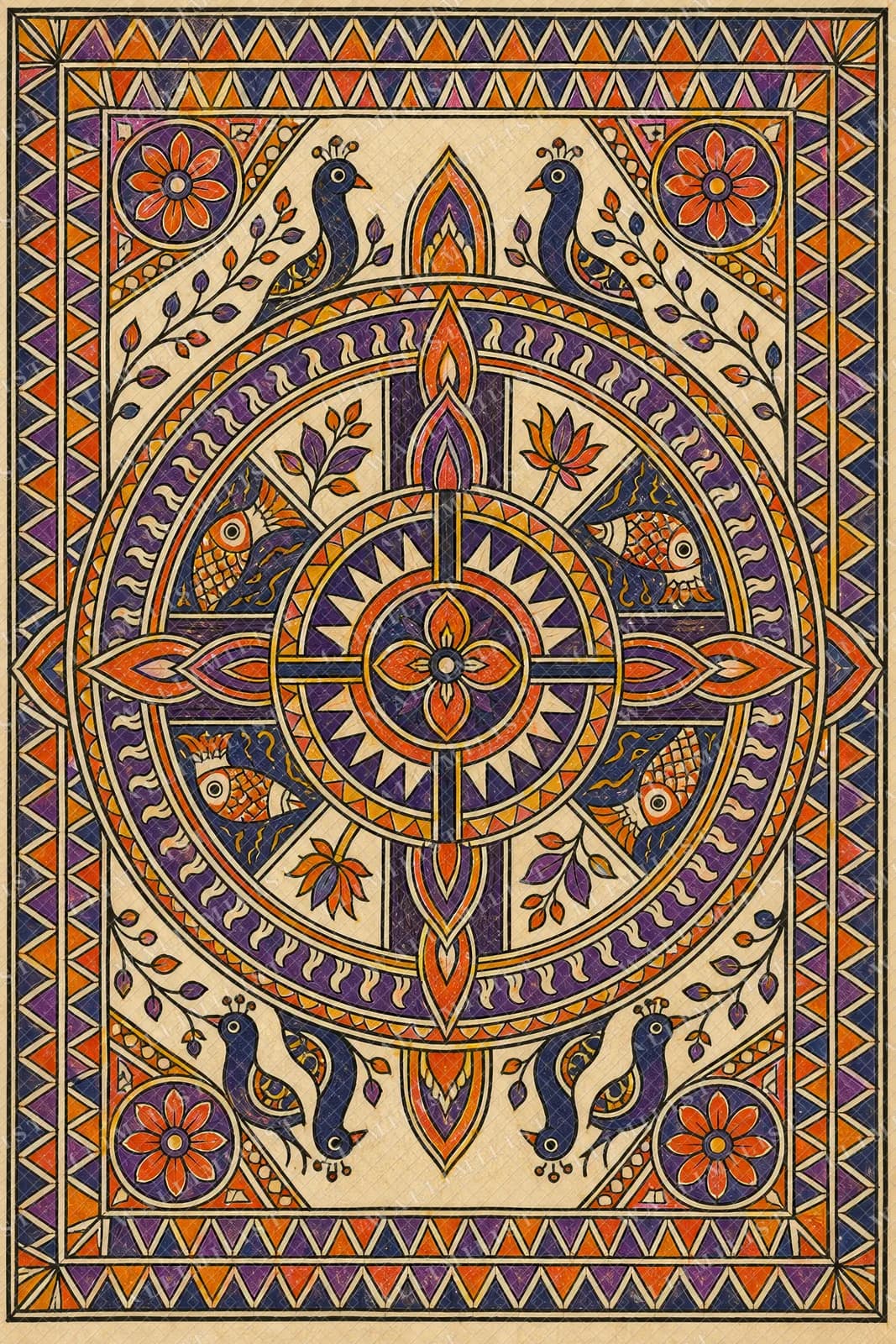 Actual watermarked print of Cosmic Wheel