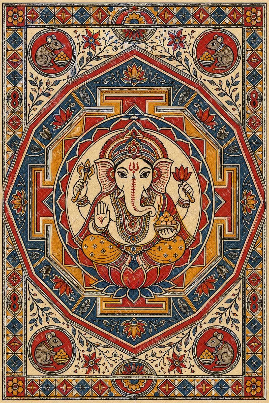 Actual watermarked print of Ganesh Yantra