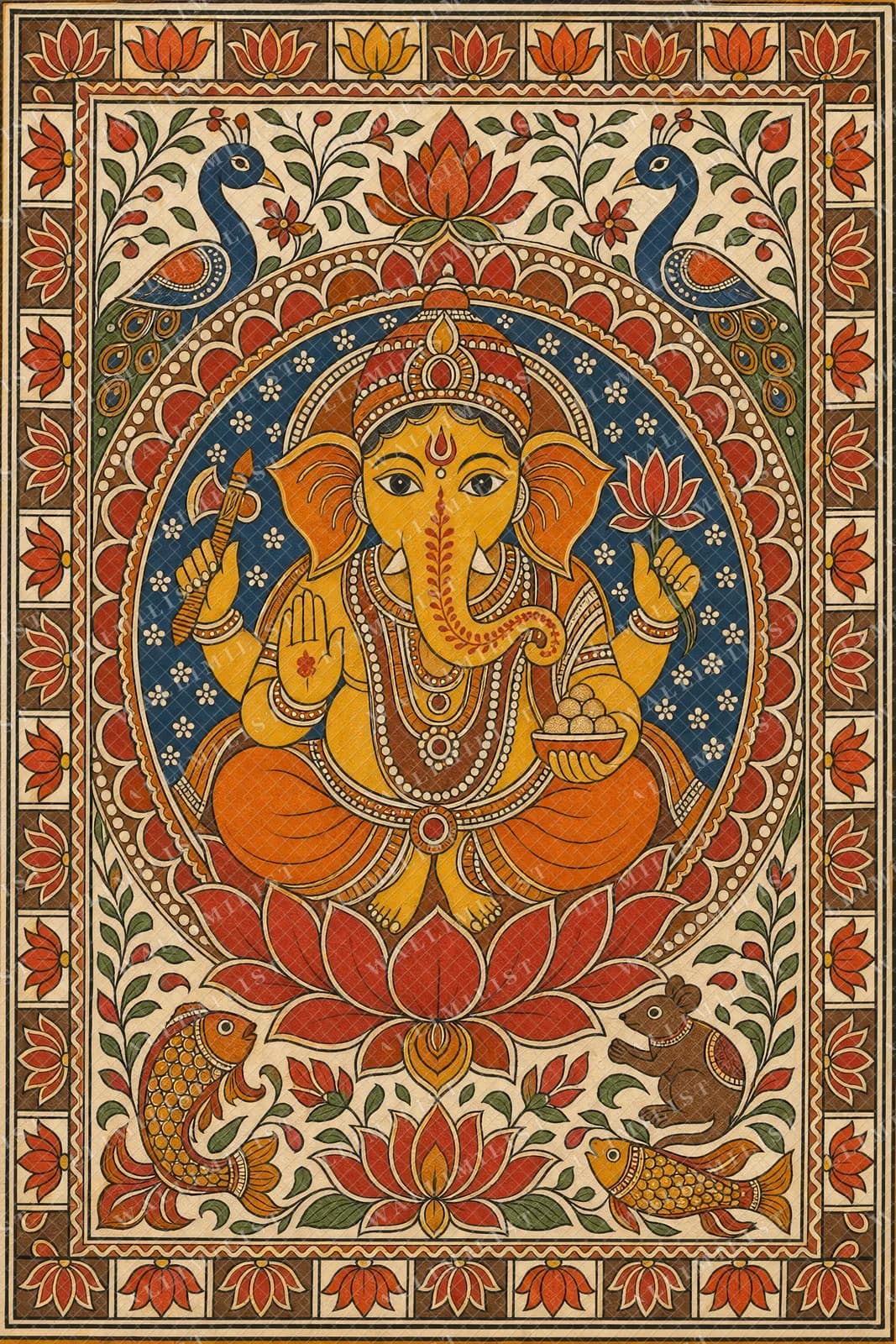 Actual watermarked print of Ganesha Blessing