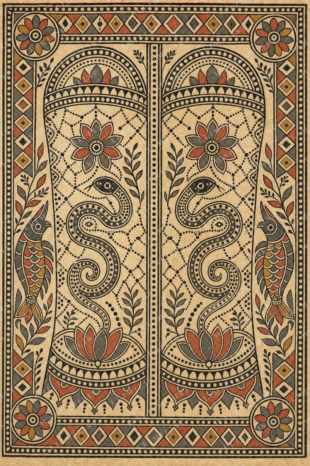 Actual watermarked print of Godna Arm Band