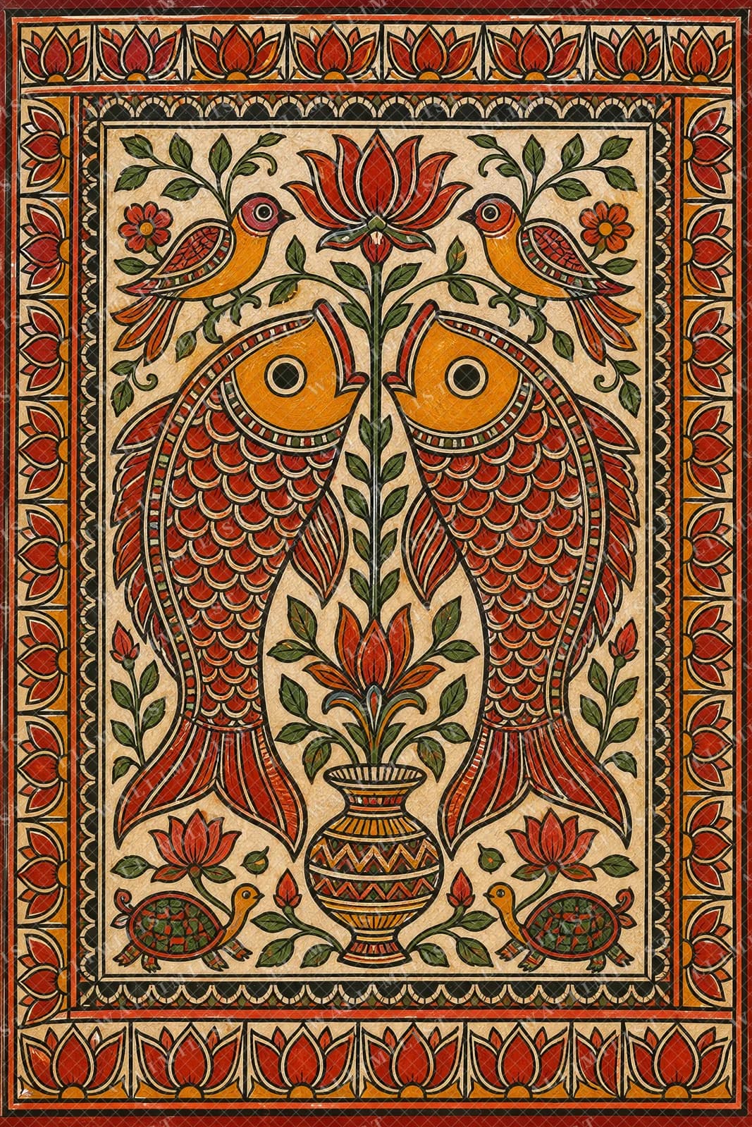 Actual watermarked print of Kohbar Fish Fertility