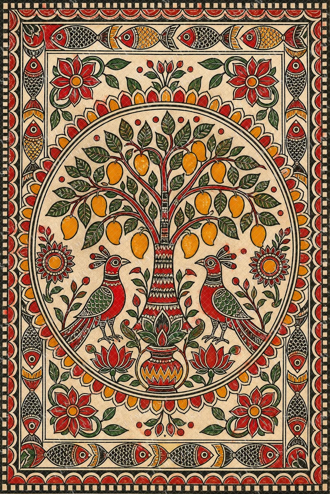Actual watermarked print of Kohbar Mango Tree