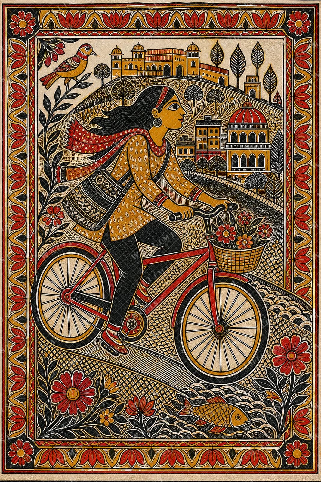 Actual watermarked print of Pune Cycle