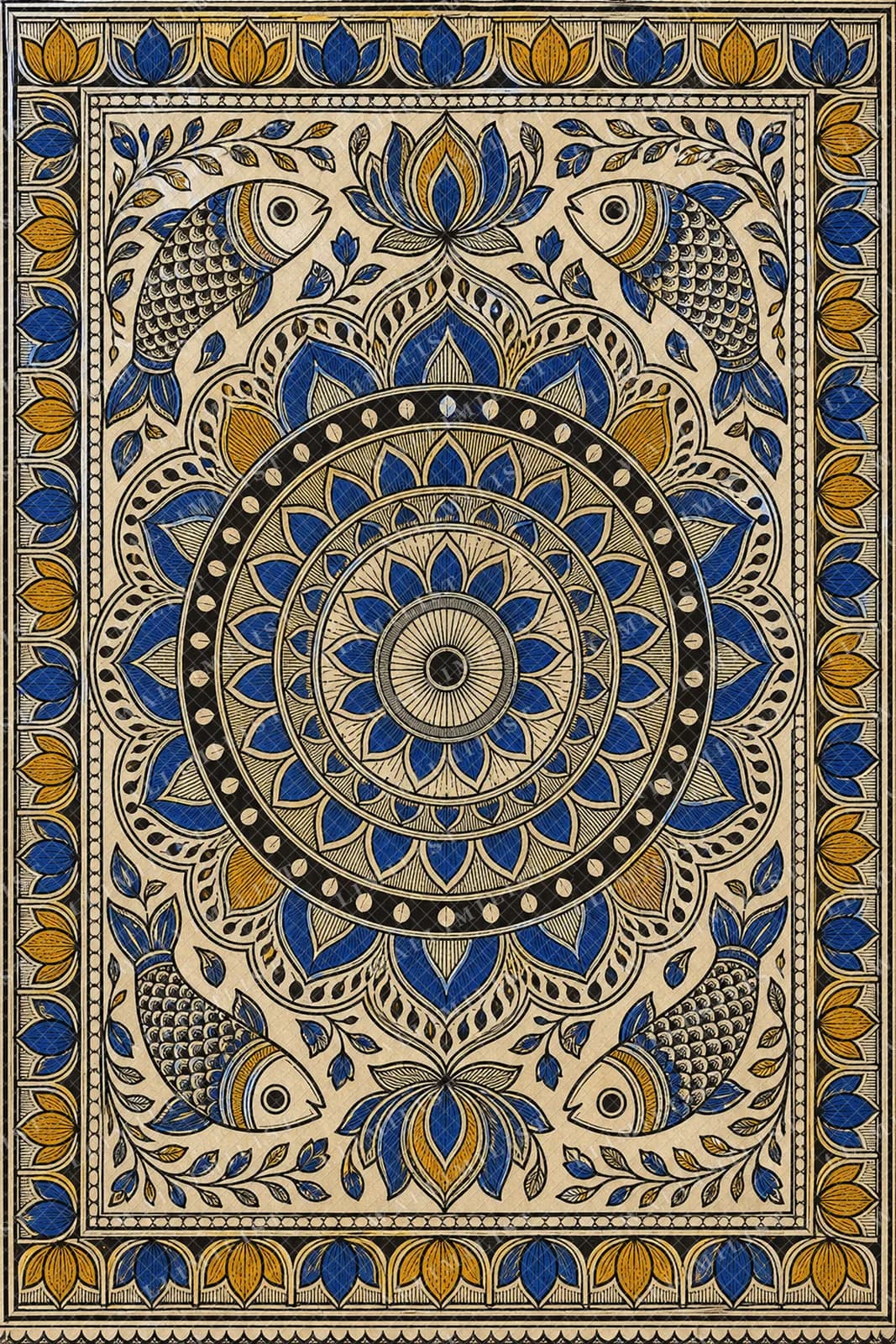 Actual watermarked print of Rangoli Border