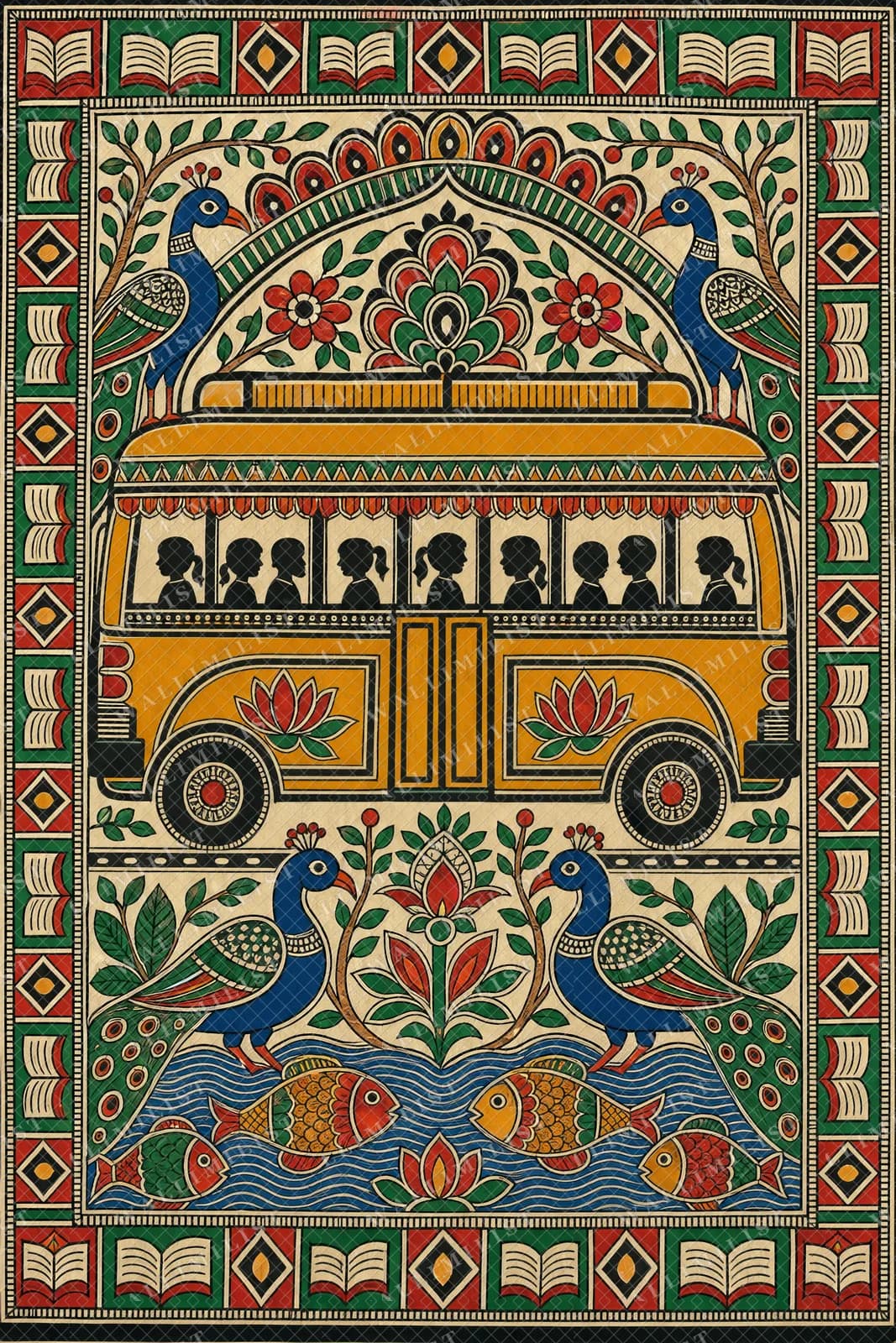 Actual watermarked print of School Bus Fusion