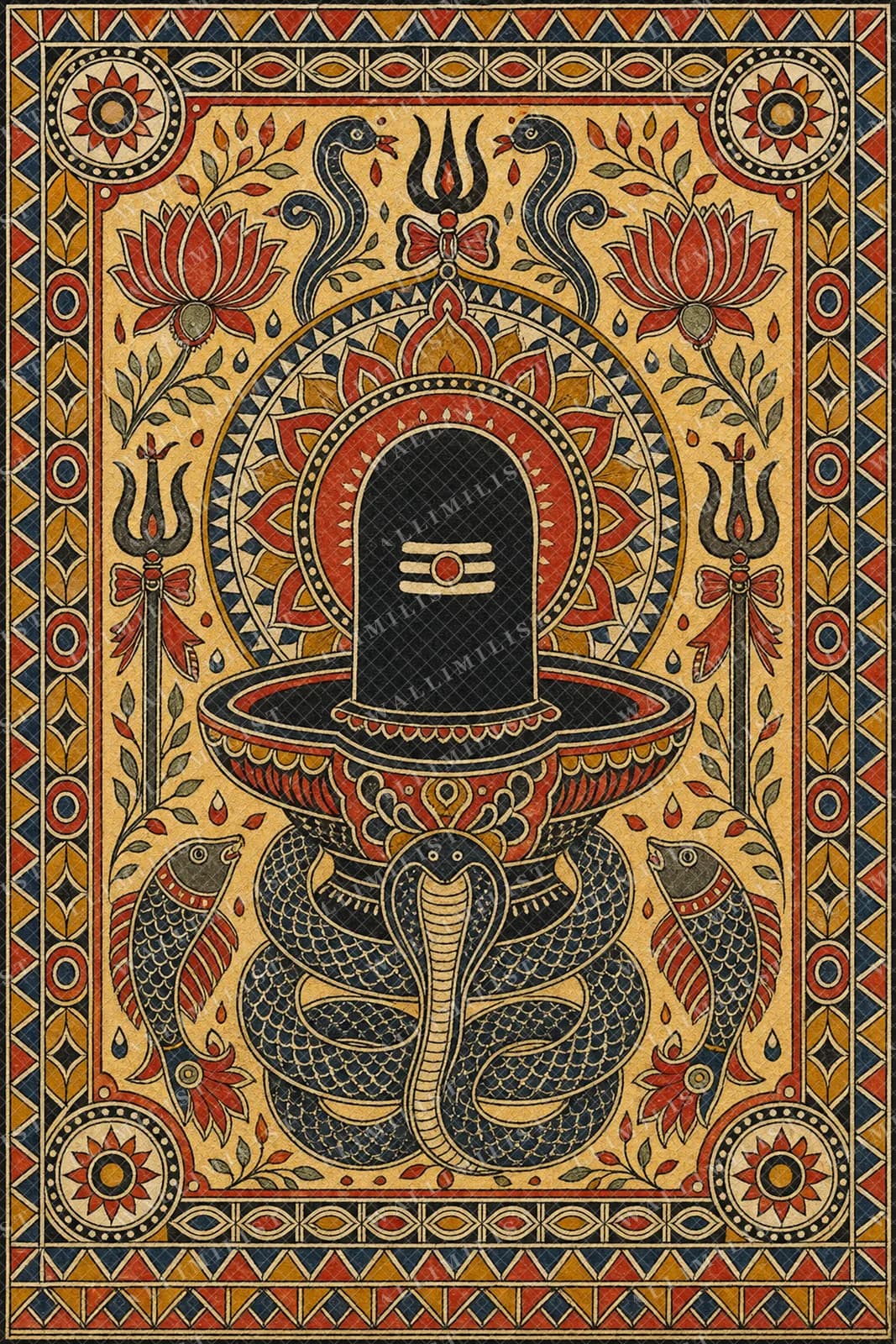 Actual watermarked print of Shiva Lingam