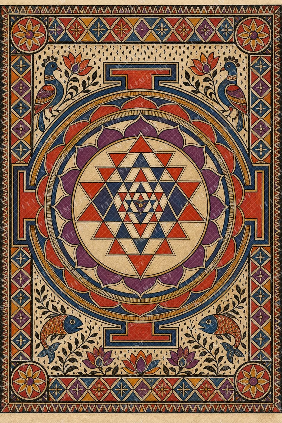 Actual watermarked print of Sri Yantra Tantrik