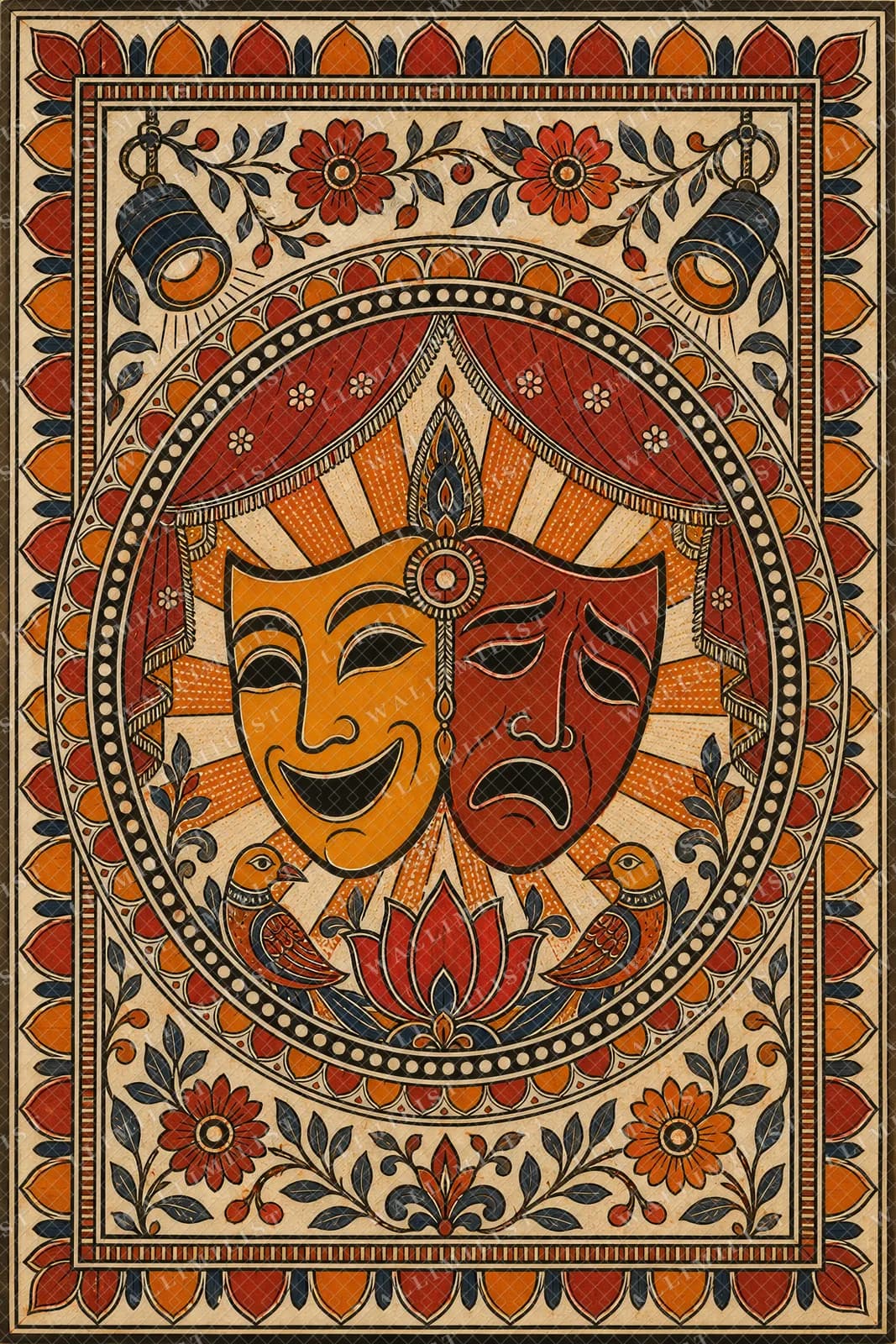 Actual watermarked print of Theatre Mask Fusion